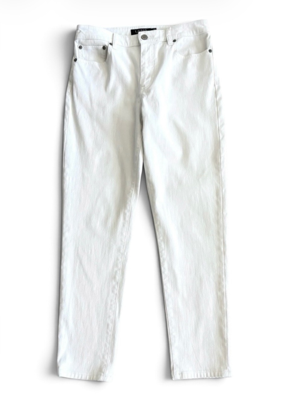 Lauren Ralph Lauren Women’s White Straight Leg Pants Sz 6